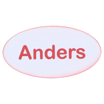 Navneskilt magnet - eget navn