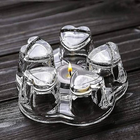 Universal Solid Crystal Glass Tekanne Varmer | Tekanne Varmer -- Stearinlys Flammer Aldri Ut