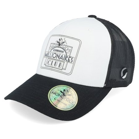 Monopoly - White - trucker - Cap - Millionaires Club White/Black Trucker - Hatstore