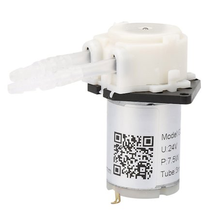 Valkoinen 24V 3x5 Peristalttinen Annostelupään pumppu DIY akvaarioon, laboratorioon kemialliseen analyysiin