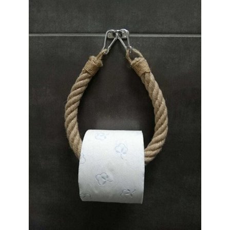 Gammeldags Toalettpapirholder - Håndkleholder - Tau - Industriell Stil - LAGET I FRANKRIKE