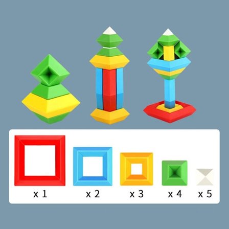 Pyramid Blocks Set Set 15 KPL 15 KPL