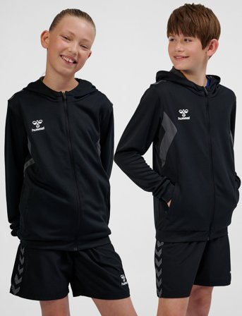 Hummel Hmlauthentic Pl Zip Hoodie Kids - Black - 176