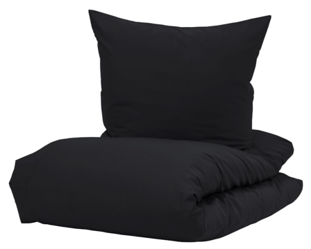 Borås Cotton Cloud Sengesett Sateng Sort 140x220