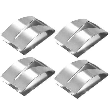 4 Dele Rustfrit Stål Sæt Viskestykke Krogbeslag