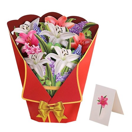 3D Pop-up bukett pappersblommor 4 4