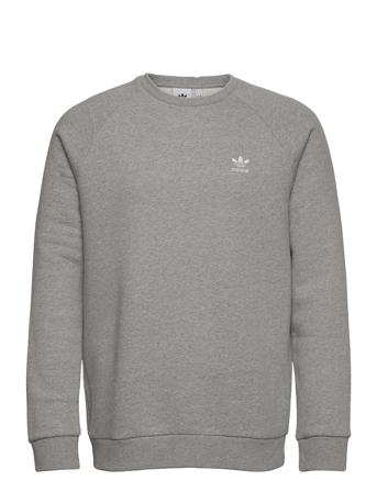 Adicolor Essentials Trefoil Crewneck Sweatshirt Sweatshirt Trøje Grå Adidas Originals