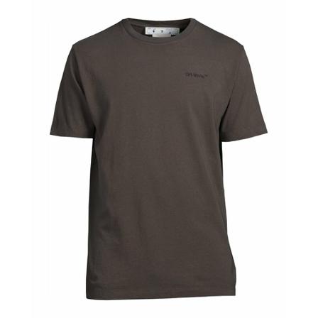 Off White, T-Shirts Bruin, Heren, Maat:S