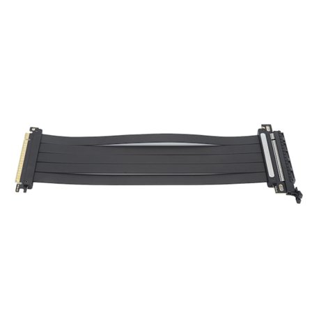 PCIe 4.0 X16 GPU Riser-kabel 16X Fleksibel kabel Høyhastighets forlengelsesportadapter 180 graders EMI-skjermet PCIe-forlengelseskabel 250 mm/9,8 