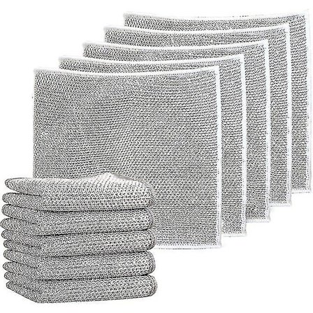 10 stk Multifunksjonelle Tråd Oppvaskkluter For Våt Og Tørr, Jernrens Oppvaskkluter, 100% Ny - Yuhao