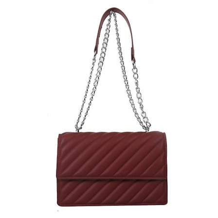 Ny Pendler Fritid Kunstlæder Lille Taske Dame Minimalistisk Kæde Populær Skuldertaske