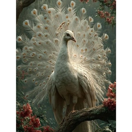 5D-timanttimaalaussarja: Fantasia-riikinkukko, värikkäät höyhenet, täysi poraus, täydelliset työkalut olohuoneen sisustukseen