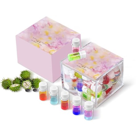 2 i 1 Hårparfumeolie, 40 stk. Mini Håroliesæt, Fugter Tørt Skadet Hår, Langvarig Duft, Gave til Kvinder