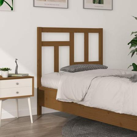 Vidaxl Sänggavel Honungsbrun 95,5x4x100 Cm Massiv Furu Brun