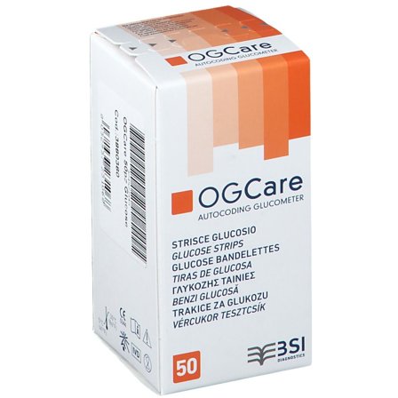 Ogcare Strisce Misurazione Glicemia 50 Pezzi Precisione
