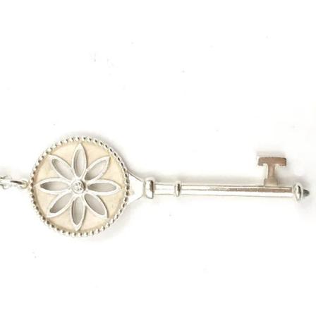 Tiffany & Co. Pre-owned Pre-owned Metal halskaeder Grå, unisex Vintage Smykker, Størrelse: ONE Size