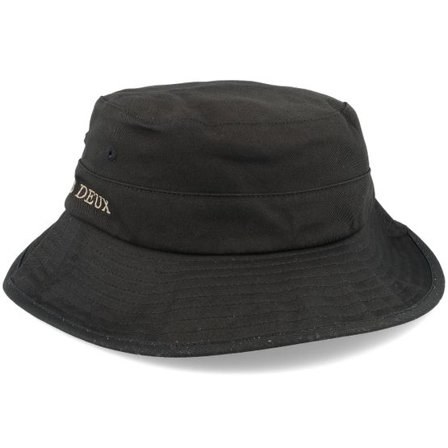Les Deux - Svart bucket Hatt - Org Hat 2.0 Black/Dark Sand Bucket @ Hatstore