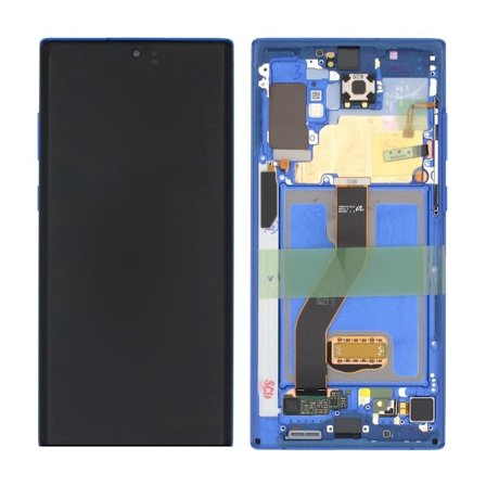 Samsung Galaxy Note 10 Plus 5G (SM-N975F) Skärm med LCD Display Original - Blå