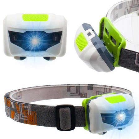 LED-hodelykt med justerbart lampehode, 44 g, batteridrevet