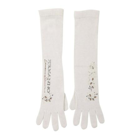 Ermanno Scervino, Gloves Biały, Kobieta, Rozmiar: ONE Size
