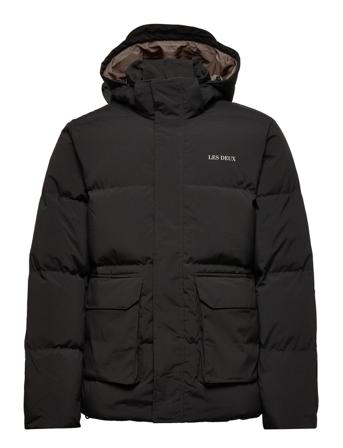 Maddox Down Jacket Vuorillinen Takki Topattu Takki Musta Les Deux
