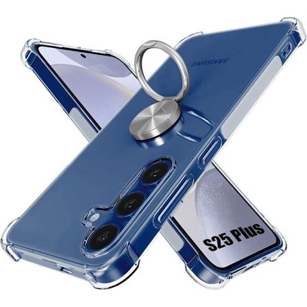Coque för Samsung Galaxy S25 Plus (Galaxy S25+) Skydd med Silverring - BOOLING