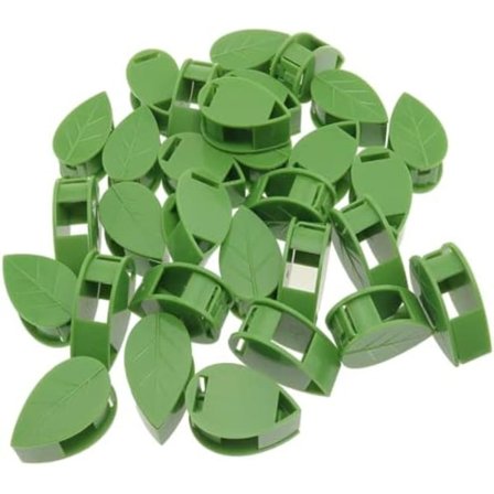 Planteklatreveggfesteklips 60 stk, selvklebende krokvinetrekkraft usynlig holder plantegrønt bladsimulering for hagemurholder