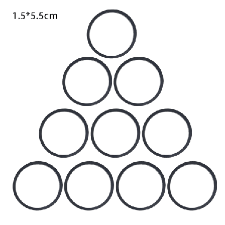 10 st/påse 1,5 mm Universal Kassettbandspelare Remmar Olika släta gummi E