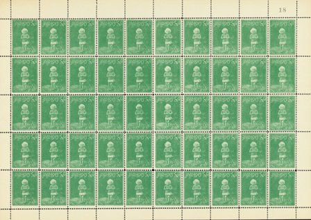 Danmark - julmärkeark 1915 - Ubrugt eller foldet