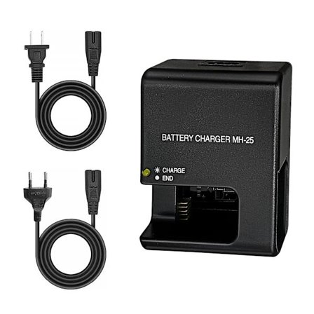 Oplader til Nikon D7000 D7100 D800 D800E D610 MH-25 Batteri
