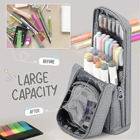 Stående Penal med Stor Kapasitet, flerlags Pennal Penneholder