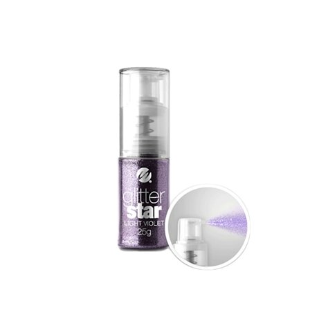 Negleglimmer i pumpeflaske - Lys violet 25g