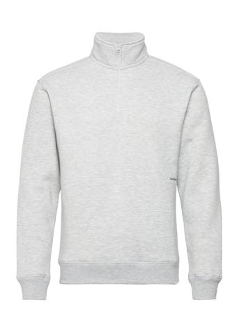 Ken Half Zip Sweatshirt Sweat-shirt Genser Grå Soulland*Betinget Tilbud