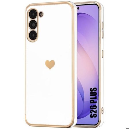 Coque Cœur- BOOLING - til Samsung Galaxy S26 Plus - Blødt Slim Antichok Silikone Hvid