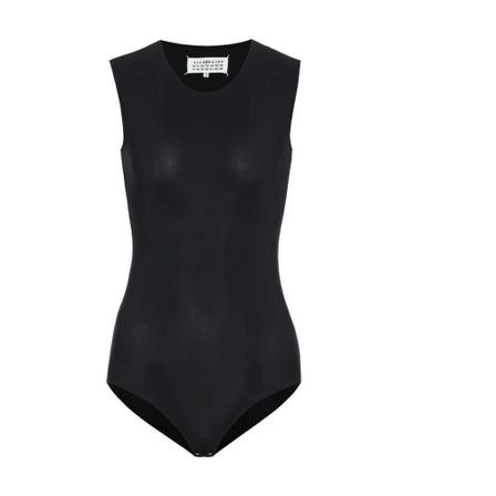 Maison Margiela Sleeveless Bodysuit Sort, Dame Bodystockings