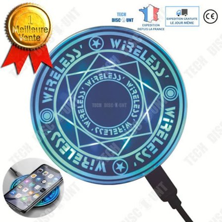 Trådlös laddare - TD - 10W - Svart - Mikro USB - Snabbladdning