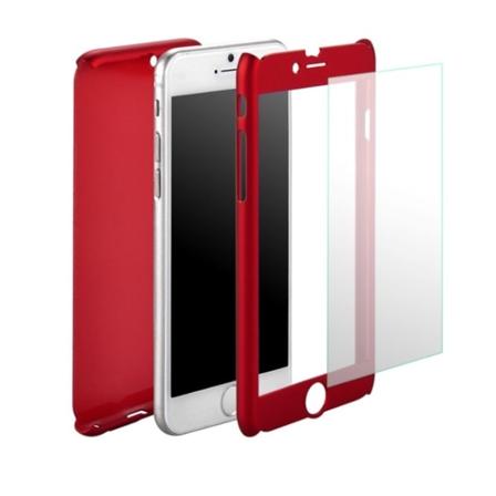 Stilrent Skyddsfodral till iPhone 6/6S (Fram och bak) R D Röd
