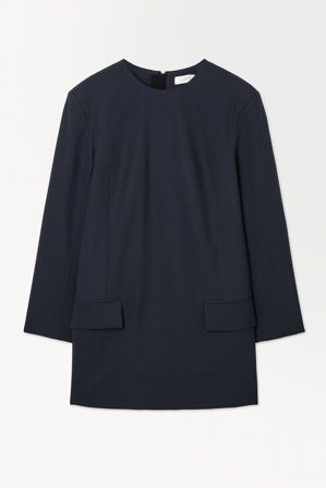 COS Women's The Tailored Mini Dress in Blue