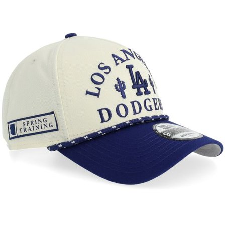 New Era - MLB Vit adjustable Keps - Los Angeles Dodgers Rope 9FORTY Chrome/Royal A-Frame Adjustable @ Hatstore