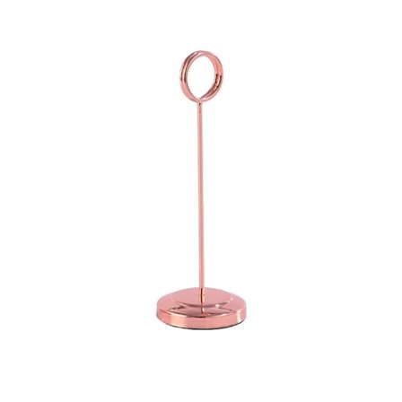 Bordnummer Holder Bemærk Klemme ROSEGULD 15CM