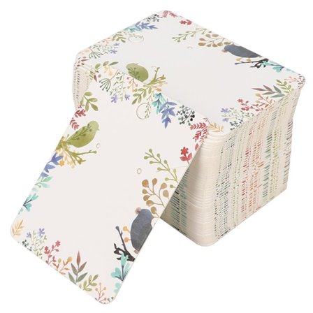 100 stk. øreringe øreringe display opbevaring papir smykker halskæde kort hårnål opbevaringskort_max