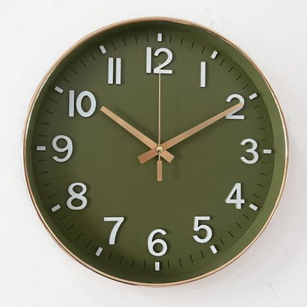 12 tommer vægur, lydløst stort vægur til stue, kontor