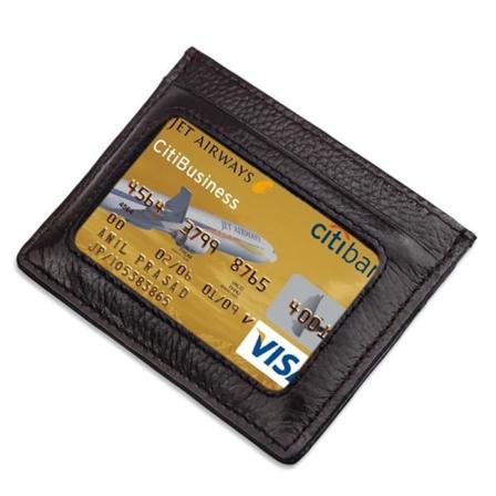 Plånbok Med Rfid-skydd Och Plats För Id-kort/ Kreditkort Brun