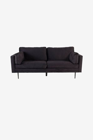 Venture Home - 3-seter sofa Boel - Svart - 3-seters sofaer - Fra Homeroom
