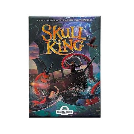 Englanninkielinen versio Skull King - Viimeinen piraattilautapeli korttistrategiapeli