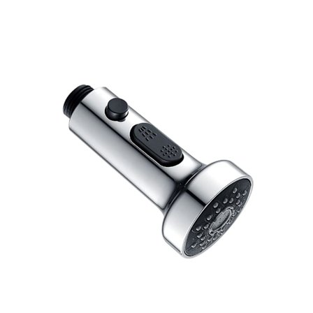 Utdragbar Kökskran Slang Kran Spray Köksmunstycke Ersättning 3-funktioner Neddragbar Diskbänk Spray Huvud Munstycke (krom)