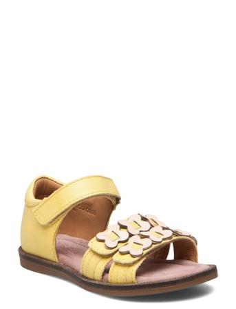 Bisgaard Cana C Shoes Summer Shoes Sandals Gul Bisgaard*Betinget Tilbud