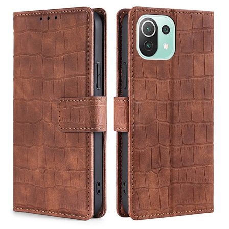 Croco Xiaomi Mi 11 Lite 5G / Xiaomi Mi 11 Lite skal - Brun