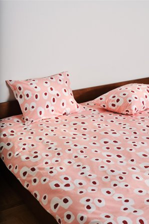 Jotex - Dynetrekksett Dobbeltseng Økologisk Rosa - OVO - Kjøp Dobbeltseng hos Jotex