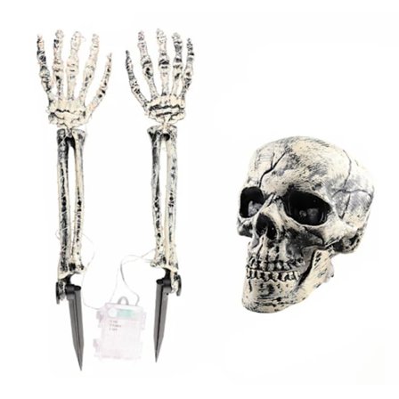 Realisttisk Skalle-Hög Dekoration Gräsmatta Hög Trädgård Skalle Dekoration